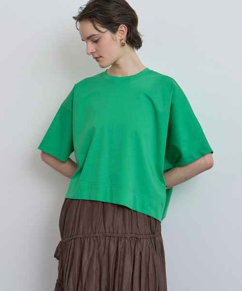 tシャツ コットンスムースアシンメトリープルオーバー レディース