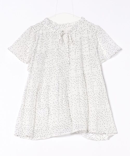 ブラウス シャツ カラードットネックプリーツブラウス レディース 5340619943.jpg