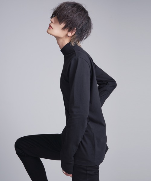 ADRER 「ADRER」 長袖Tシャツ LARGE ブラック メンズ : ZOZOTOWN