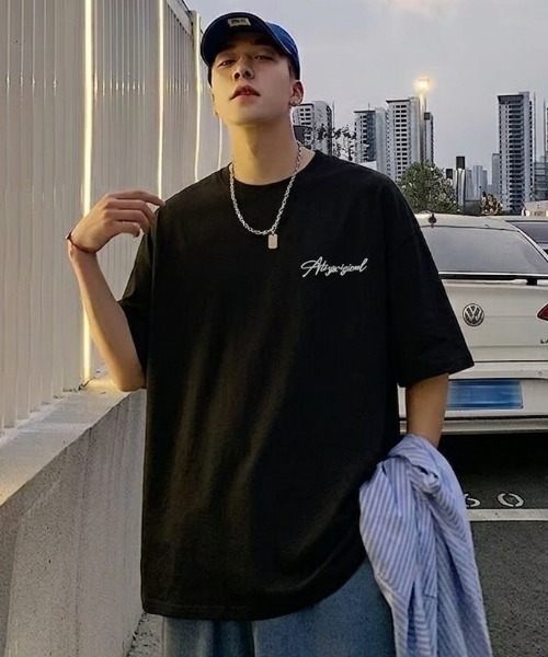 B.R.U tシャツ 刺繍バイカラーTシャツ メンズ レディース : ZOZOTOWN