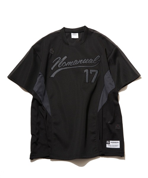 NOMANUAL（ノーマニュアル） tシャツ 「NOMANUAL」スイープベース