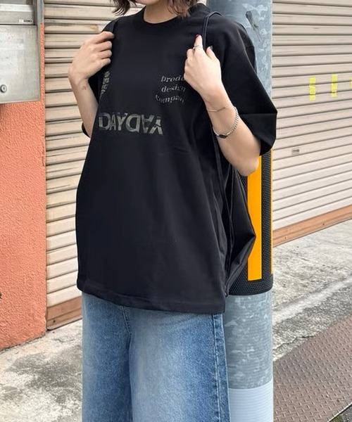 DayDay SEOUL stars logo tee ロンT black L DAYDAY seoul tシャツ ゲームロゴ S/S Tシャツ レディース : ZOZOTOWN