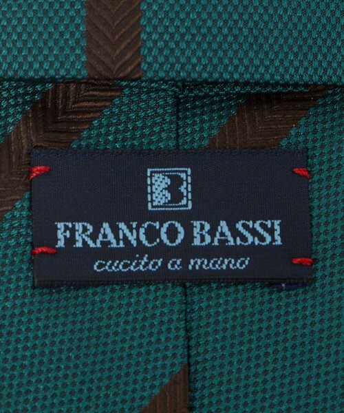 さ*ん様 FRANCO BASSI レジメンタルネクタイ FRANCO BASSI レジメンタルネクタイ | アイボリー・ブルー