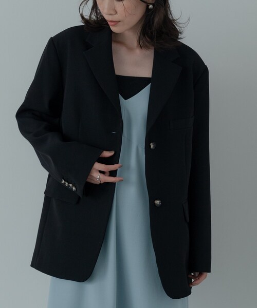 INDIVI GALLEST ジャケット テーラードジャケット ダブルクロス 
