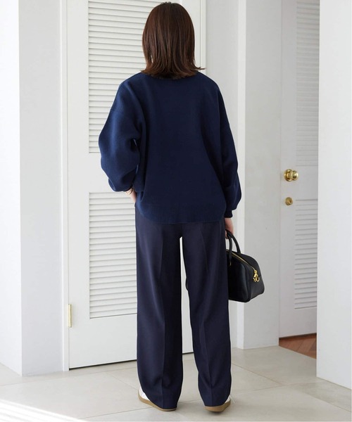 ニット セーター 「WEB限定カラー有り/追加」サガラ刺繍スウェットライクニット レディース | SLOBE IENA | 23