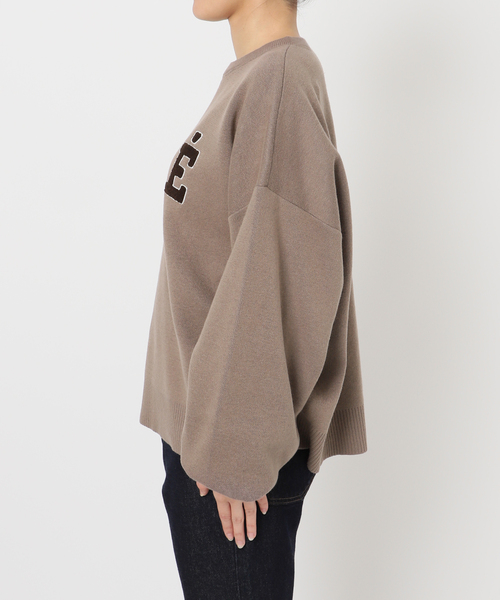 ニット セーター 「WEB限定カラー有り/追加」サガラ刺繍スウェットライクニット レディース | SLOBE IENA | 20