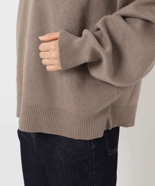 ニット セーター 「WEB限定カラー有り/追加」サガラ刺繍スウェットライクニット レディース | SLOBE IENA | 16