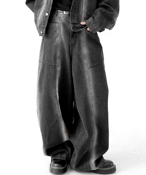 minsobi（ミンソビ） ジーンズ フェードラインデニムパンツ メンズ
