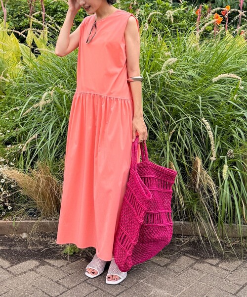 NOLLEY'S（ノーリーズ） ノースリーブワンピース 38 オレンジ