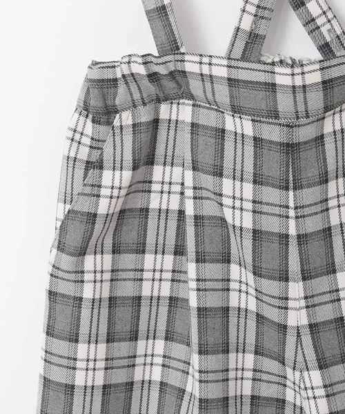 a.v.v（アー・ヴェ・ヴェ） パンツ 「120-160」サス付きチェックワイド