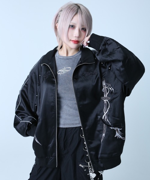 backstage pass スカジャン BACKSTAGE PASS（バックステージパス） スカジャン CAMELLIA(カメリア