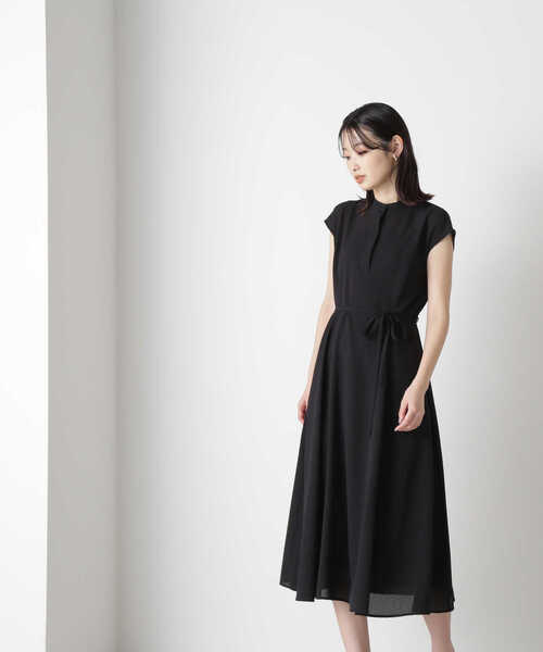 「NATURAL BEAUTY BASIC」 ノースリーブワンピース MEDIUM ブラック レディース_画像5