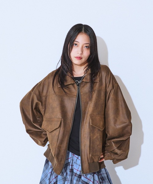 JEANASIS ブルゾン　レディース JEANASIS（ジーナシス） ブルゾン FREE ベージュ レディース