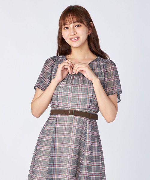 「LAISSE PASSE」 半袖ワンピース SMALL ブラック レディース_画像8