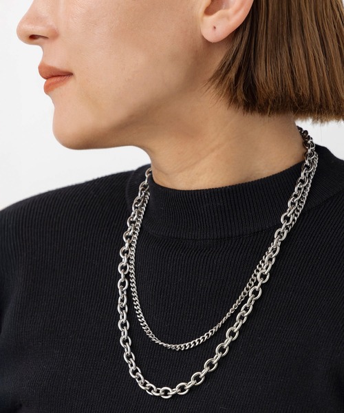 AJUGA.（アジュガ） ネックレス レイヤードチェーンネックレス