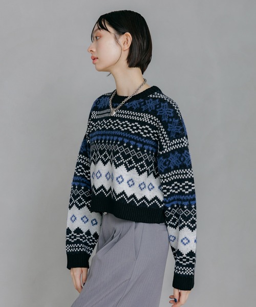 PAGEBOY（ページボーイ） ニット セーター ノルディックショートプル