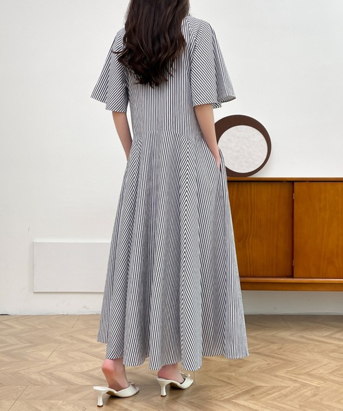 「ABITOKYO」 半袖ワンピース L ブラック レディース_画像3