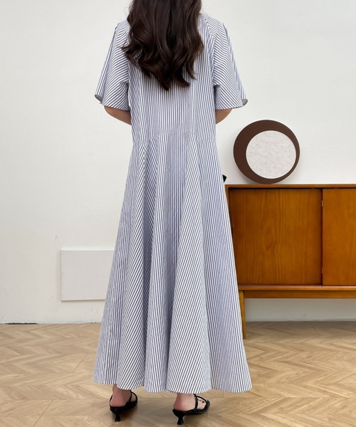 「ABITOKYO」 半袖ワンピース L ブラック レディース_画像5