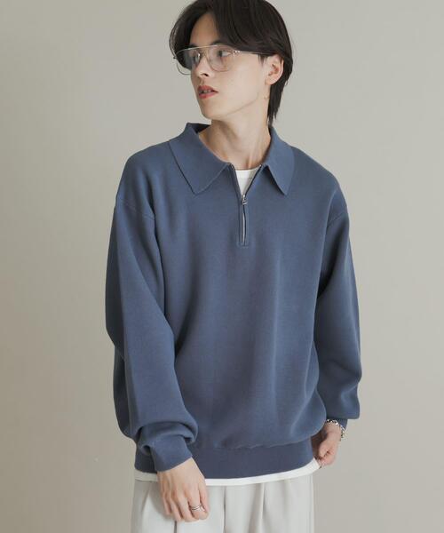 Nike ハーフジップセーター L ネイビー SENSE OF PLACE by URBAN RESEARCH セーター ニット 「ユニセックス