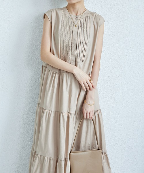 「MAISON DE THERESE」 ノースリーブワンピース FREE ホワイト レディース_画像6