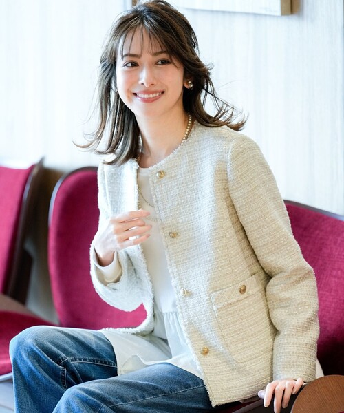 ANY SIS（エニィスィス） ジャケット ノーカラージャケット ノーカラー