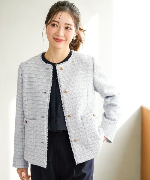 ANY SIS（エニィスィス） ジャケット ノーカラージャケット ノーカラー