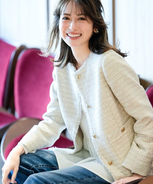 ANY SIS（エニィスィス） ジャケット ノーカラージャケット ノーカラー