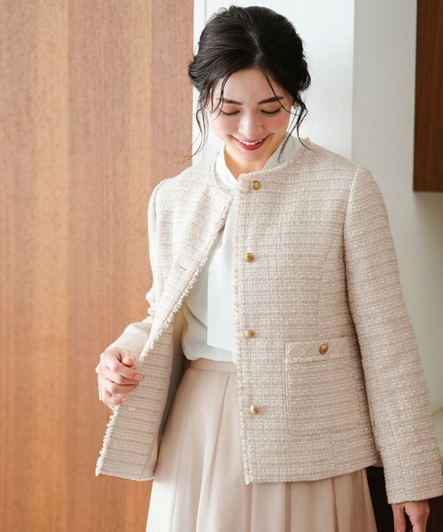 ANY SIS（エニィスィス） ジャケット ノーカラージャケット ノーカラー