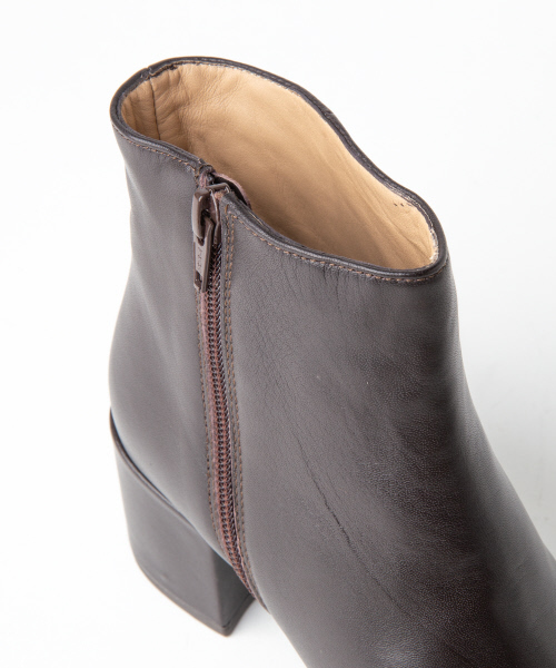 「PICHE ABAHOUSE」 ショートブーツ 35 ダークブラウン レディース_画像5