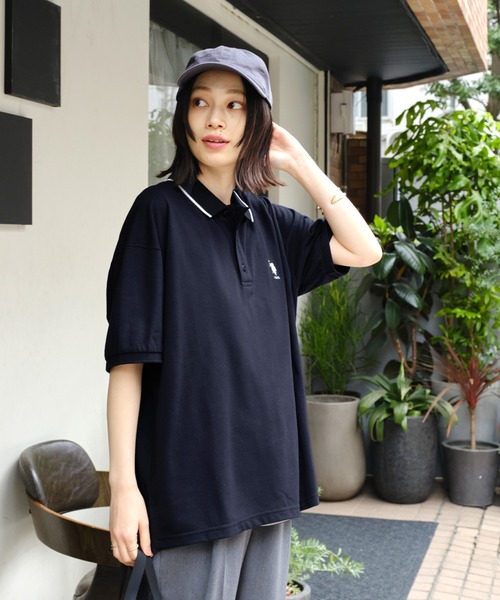 「U.S. POLO ASSN.」 半袖ポロシャツ FREE ネイビー レディース_画像9