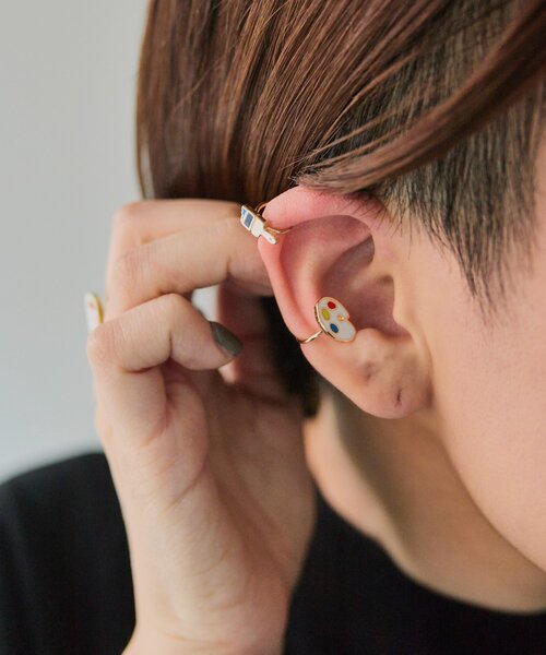 ear PAPILLONNER（イア パピヨネ） イヤーカフ 「Yellow Owl Workshop