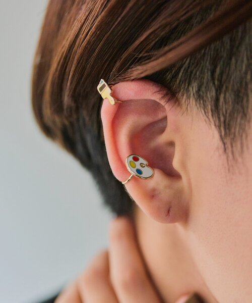 ear PAPILLONNER（イア パピヨネ） イヤーカフ 「Yellow Owl Workshop