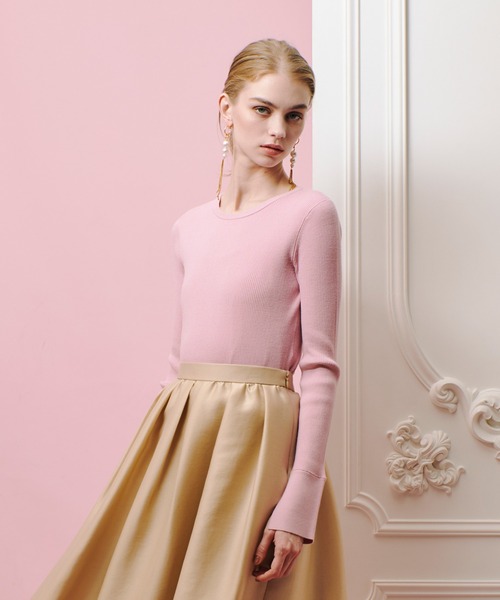 「LOULOU WILLOUGHBY」 長袖ニット 2 ブラック レディース_画像4