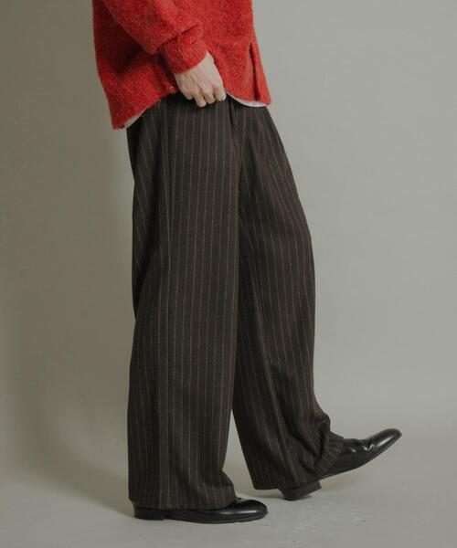 SENSE OF PLACE by URBAN RESEARCH パンツ ウールブレンドカーブ