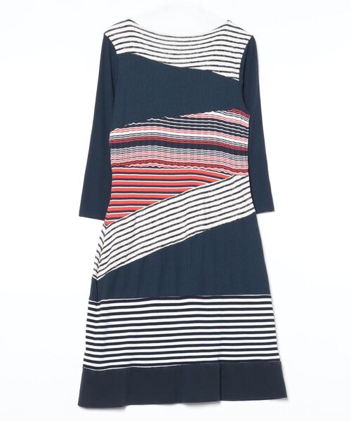 「Desigual」 長袖ワンピース X-LARGE ネイビー レディース_画像2