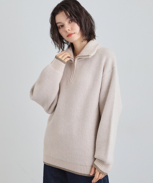 THE SHOP TK ニット セーター 「洗える」ほど良くラフで女性らしい