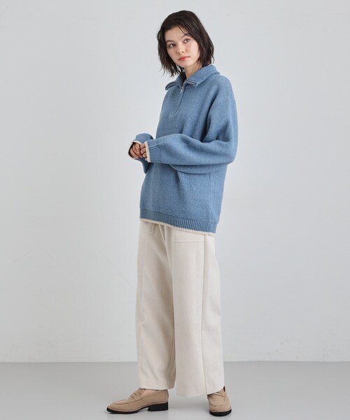 THE SHOP TK ニット セーター 「洗える」ほど良くラフで女性らしい