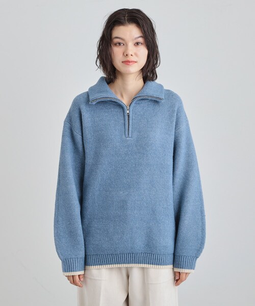 THE SHOP TK ニット セーター 「洗える」ほど良くラフで女性らしい