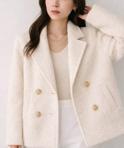 I be. ピーコート pコート ショートピーコート レディース : ZOZOTOWN