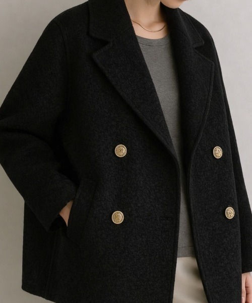 I be. ピーコート pコート ショートピーコート レディース : ZOZOTOWN