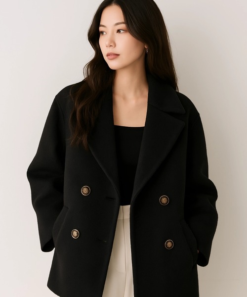 I be. ピーコート pコート ショートピーコート レディース : ZOZOTOWN