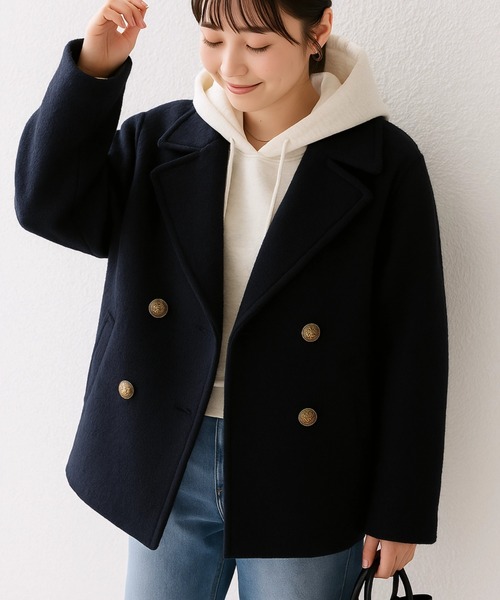 I be. ピーコート pコート ショートピーコート レディース : ZOZOTOWN