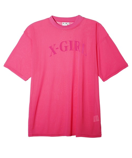 「X-girl」 半袖カットソー ONE SIZE ピンク レディース_画像2