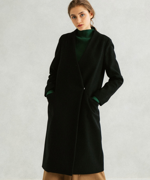 UNITED TOKYO（ユナイテッドトウキョウ） ノーカラーコート 1 ホワイト