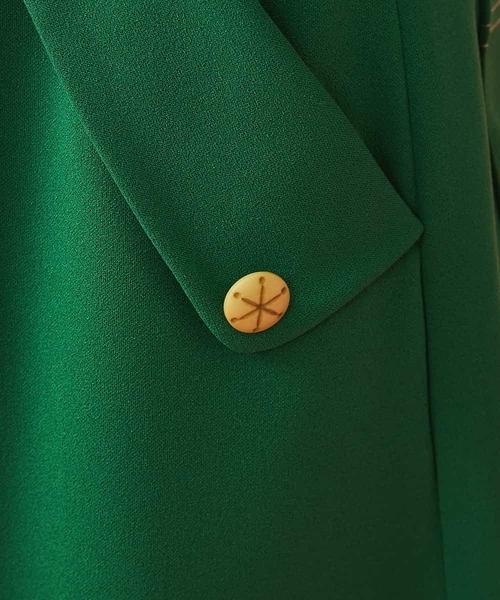 「Jocomomola」 クロップドパンツ 42 グリーン レディース_画像4