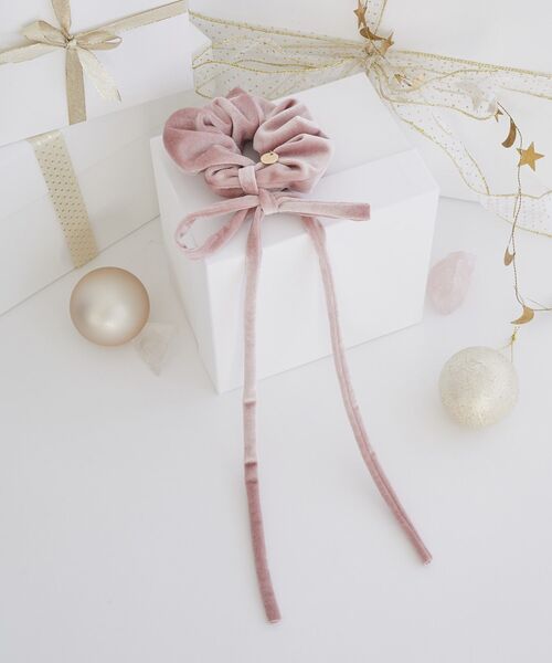 Maison de FLEUR（メゾンドフルール） シュシュ ベロアリボンシュシュ 