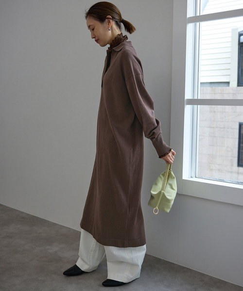 SLOBE IENA（スローブイエナ） ワンピース スキッパーニットワンピース