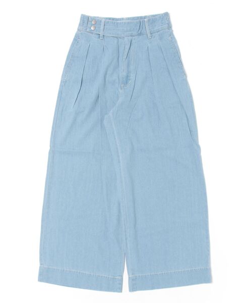 「VIS」 デニムパンツ M サックスブルー レディース_画像2