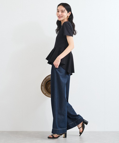 「VIS」 デニムパンツ M サックスブルー レディース_画像6