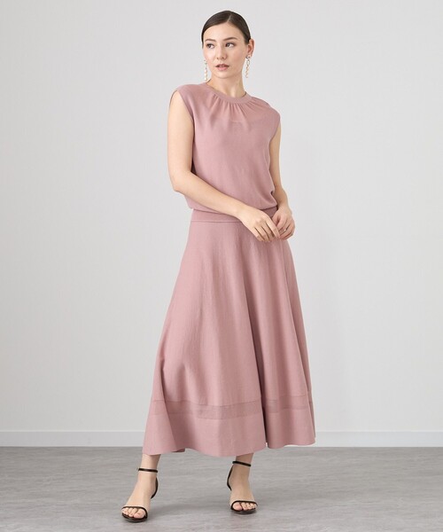 ANAYI（アナイ） ニットワンピース 38 ピンク レディース : ZOZOTOWN